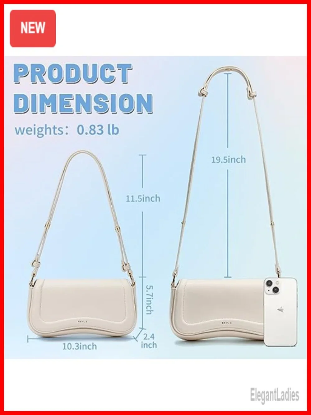 Waterproof Leather Crossbody Shoulder Bag Hobo Purse Clutch Tote